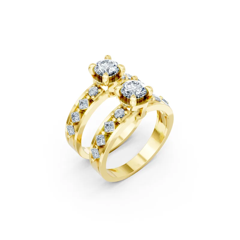 18K Gold Diamond Engagement Ring (R1) – Rings by Ivanka & Co