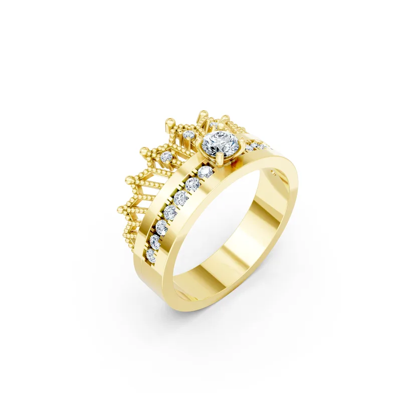 18K Gold Diamond Engagement Ring (R200) – Rings by Ivanka & Co