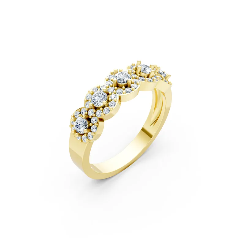 18K Gold Diamond Engagement Ring (R212) – Rings by Ivanka & Co