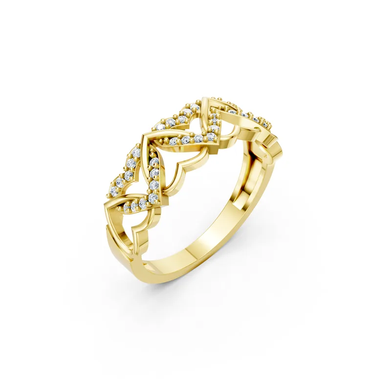 18K Gold Diamond Engagement Ring (R238) – Rings by Ivanka & Co