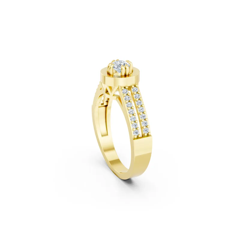 18K Gold Diamond Engagement Ring (R239) – Rings by Ivanka & Co