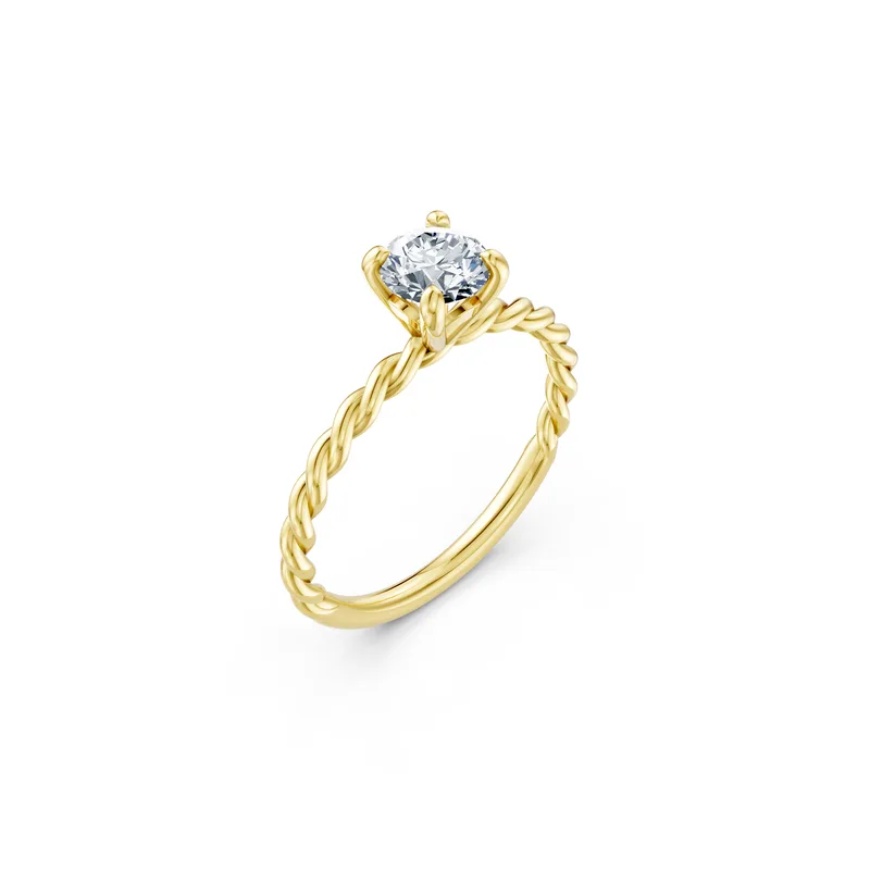 18K Gold Diamond Engagement Ring (R266) – Rings by Ivanka & Co