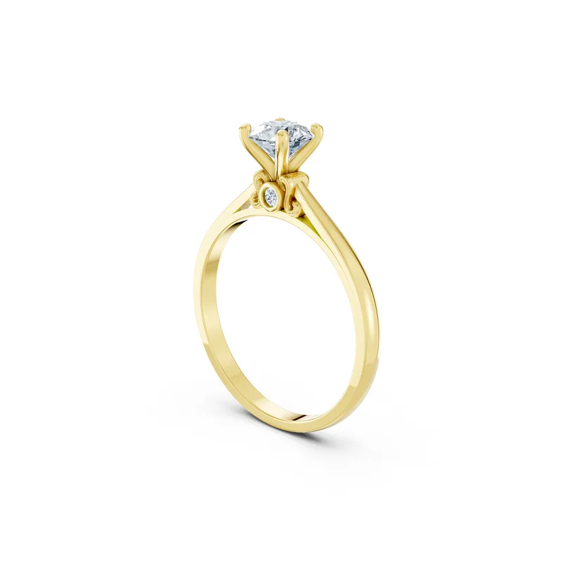 18K Gold Diamond Engagement Ring (R272) – Rings by Ivanka & Co