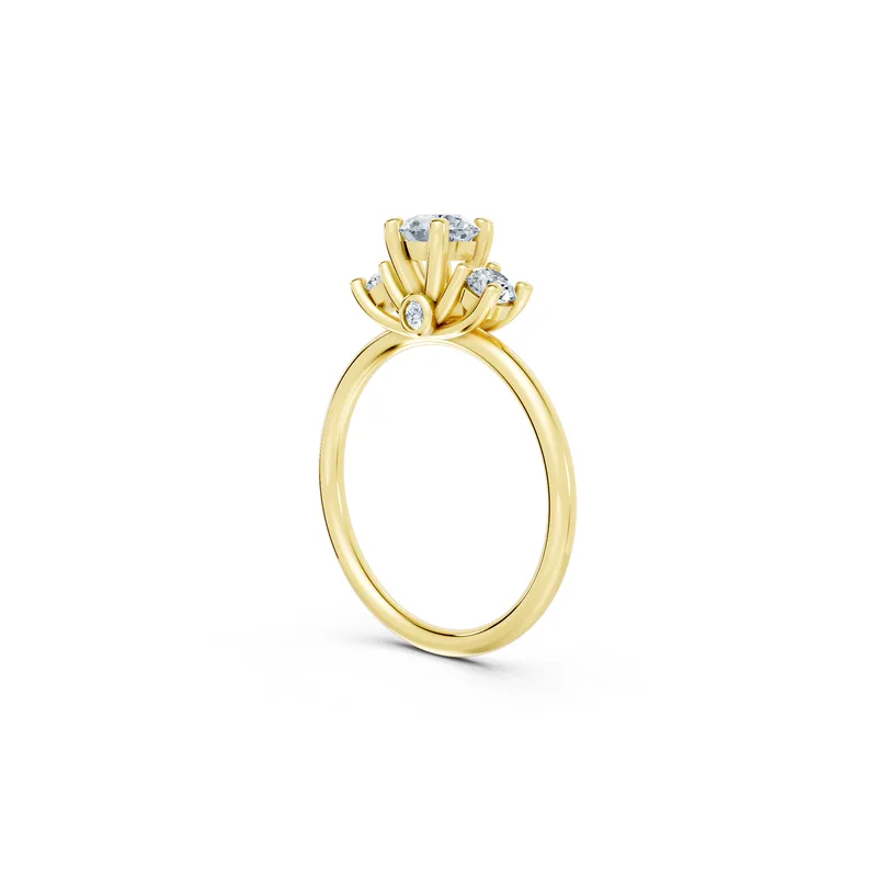 18K Gold Diamond Engagement Ring (R313) – Rings by Ivanka & Co