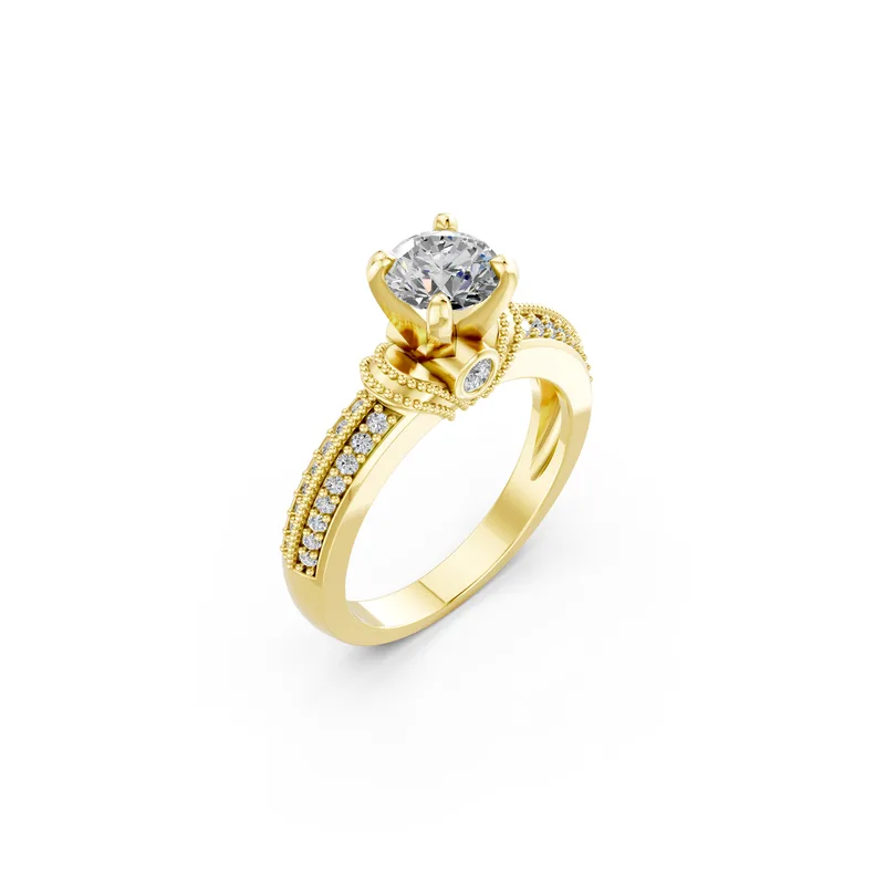 18K Gold Diamond Engagement Ring (R358) – Rings by Ivanka & Co