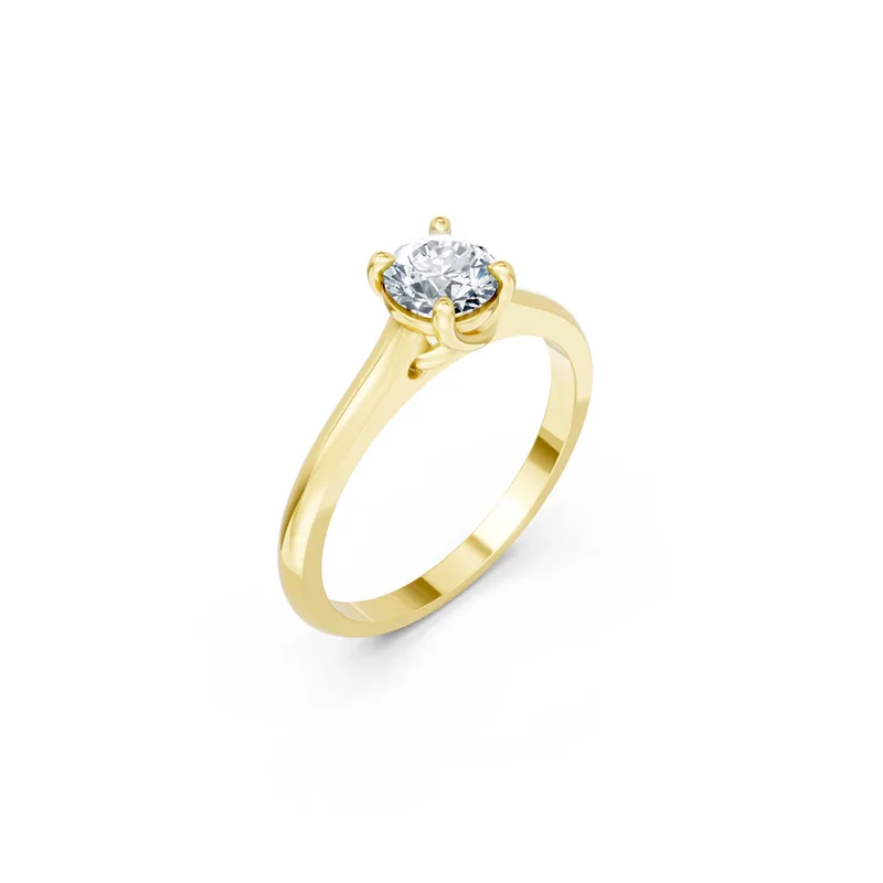 18K Gold Diamond Engagement Ring (R394) – Rings by Ivanka & Co