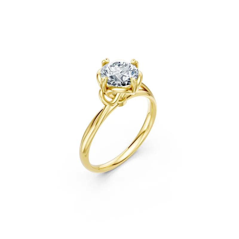 18K Gold Diamond Engagement Ring (R396) – Rings by Ivanka & Co