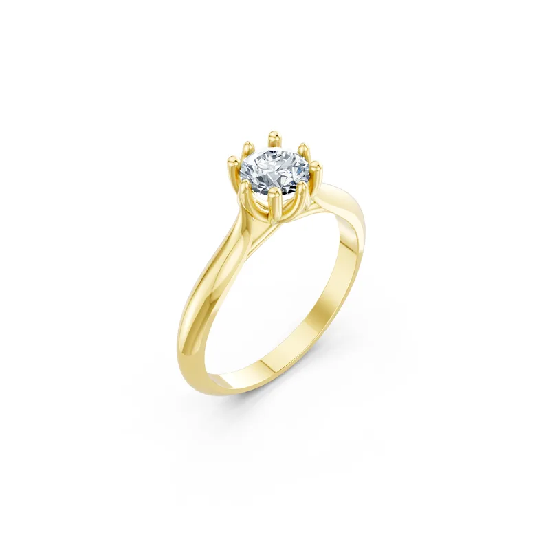 18K Gold Diamond Engagement Ring (R411) – Rings by Ivanka & Co