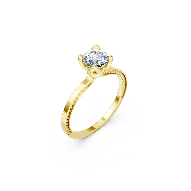 18K Gold Diamond Engagement Ring (R439) – Rings by Ivanka & Co