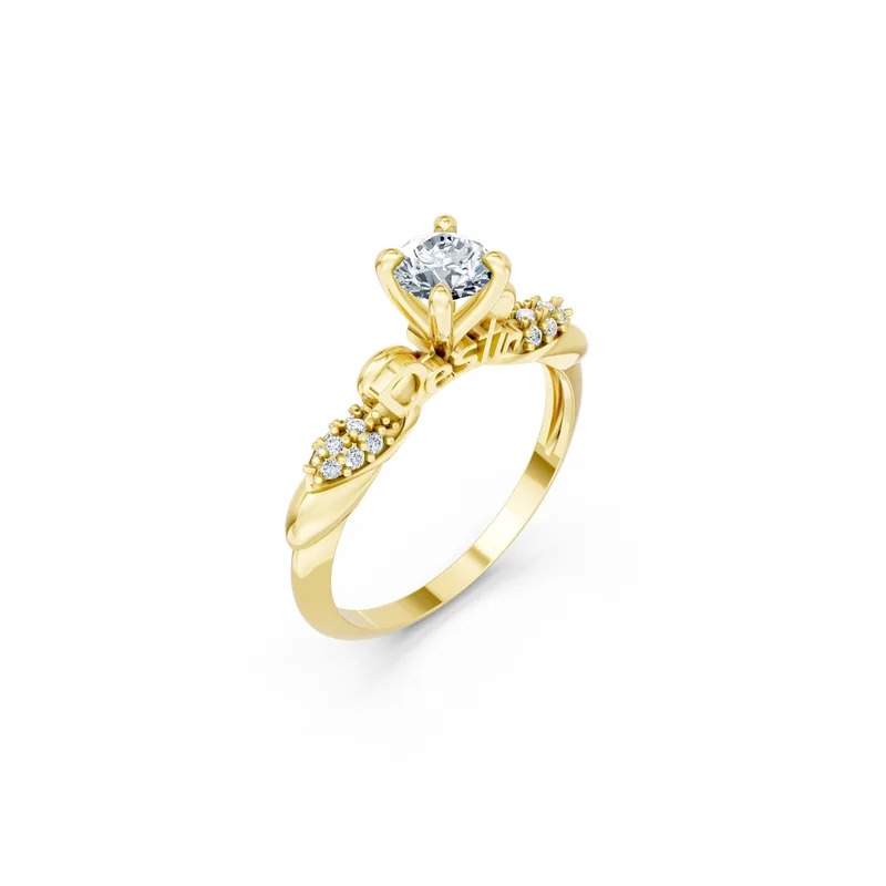 18K Gold Diamond Engagement Ring (R444) – Rings by Ivanka & Co
