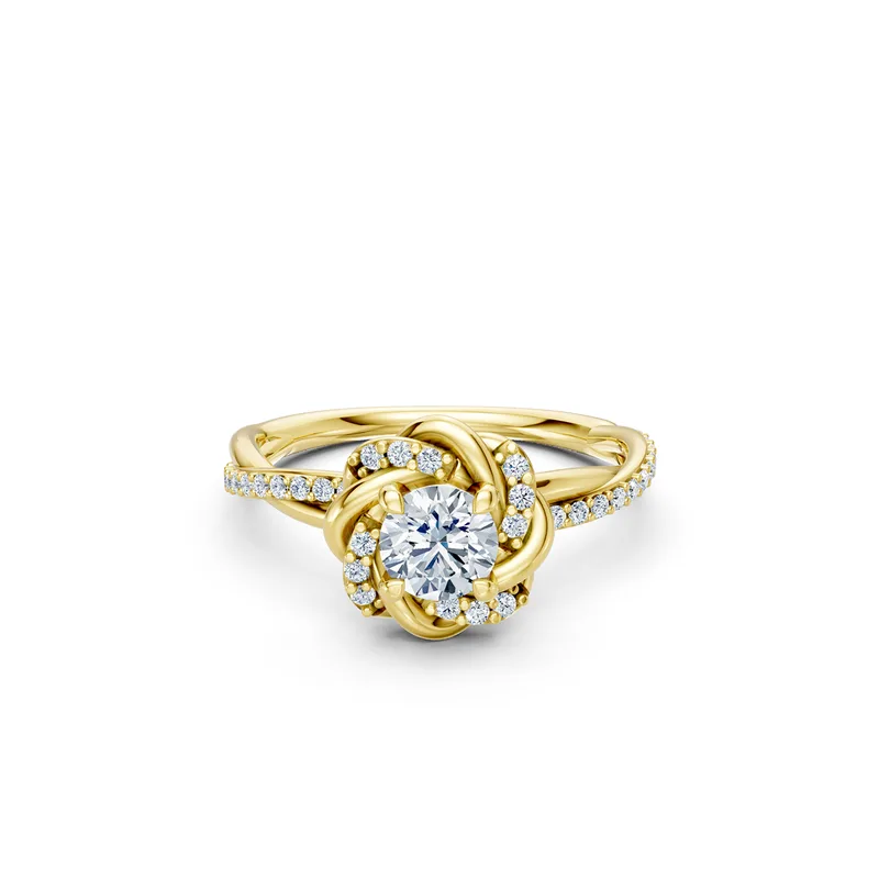 18K Gold Diamond Engagement Ring (R446) – Rings by Ivanka & Co