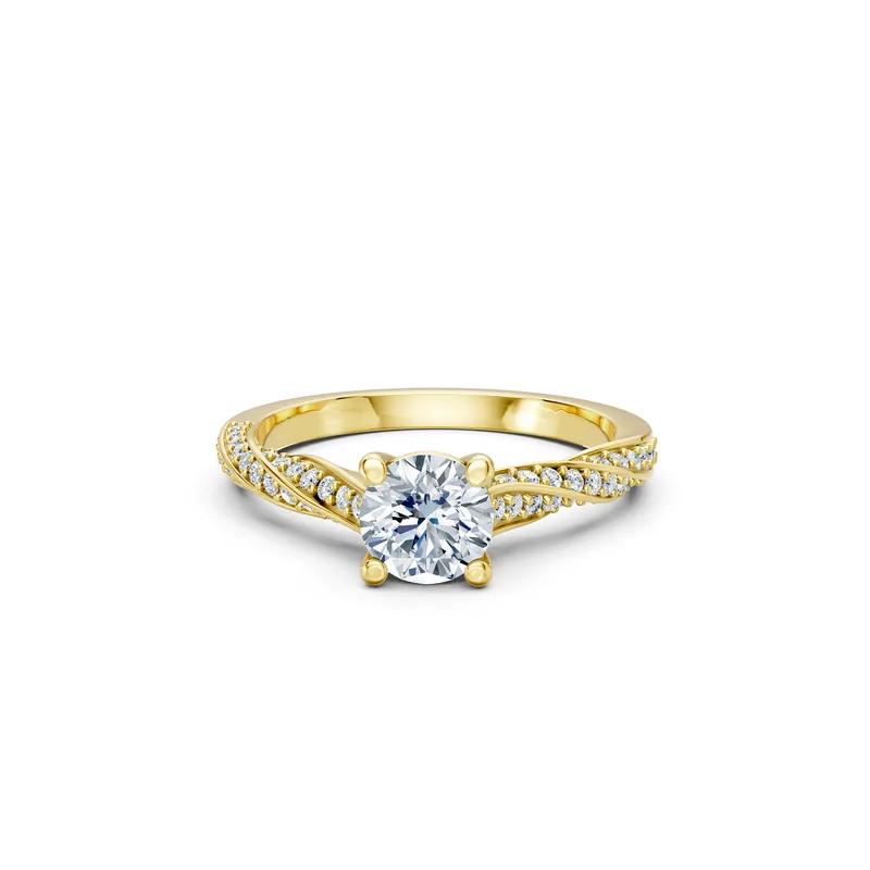 18K Gold Diamond Engagement Ring (R449) – Rings by Ivanka & Co