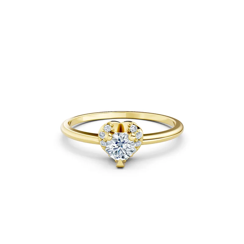 18K Gold Diamond Engagement Ring (R453) – Rings by Ivanka & Co