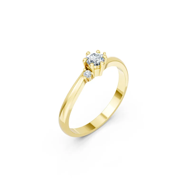 18K Gold Diamond Engagement Ring (R460) – Rings by Ivanka & Co