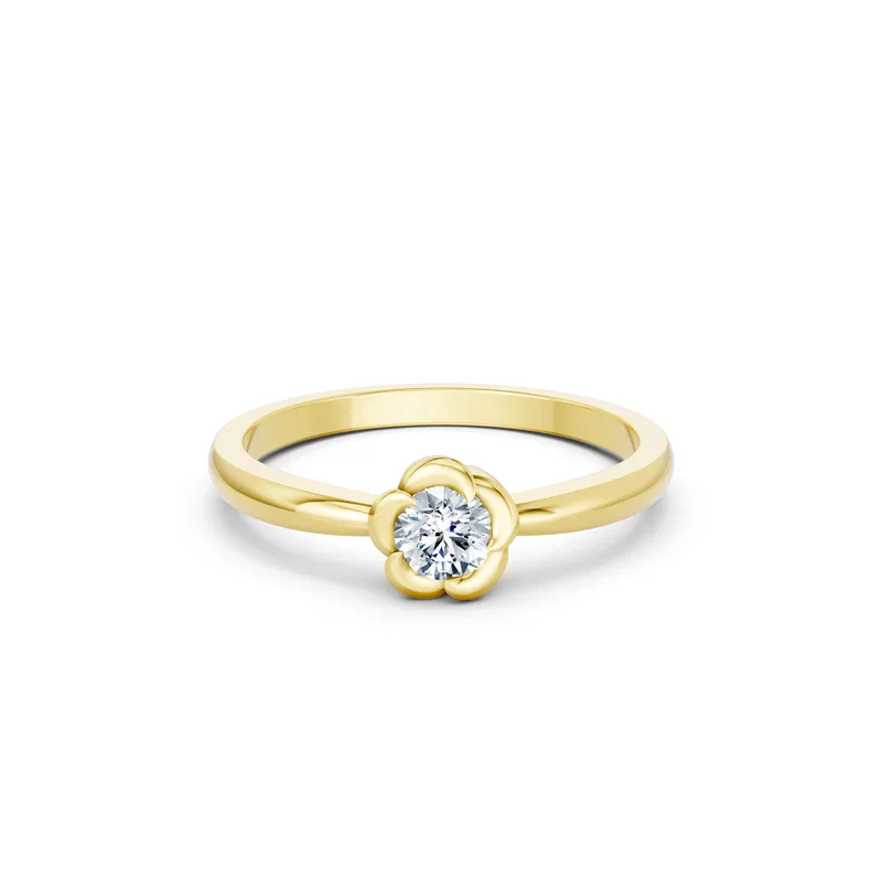 18K Gold Diamond Engagement Ring (R461) – Rings by Ivanka & Co