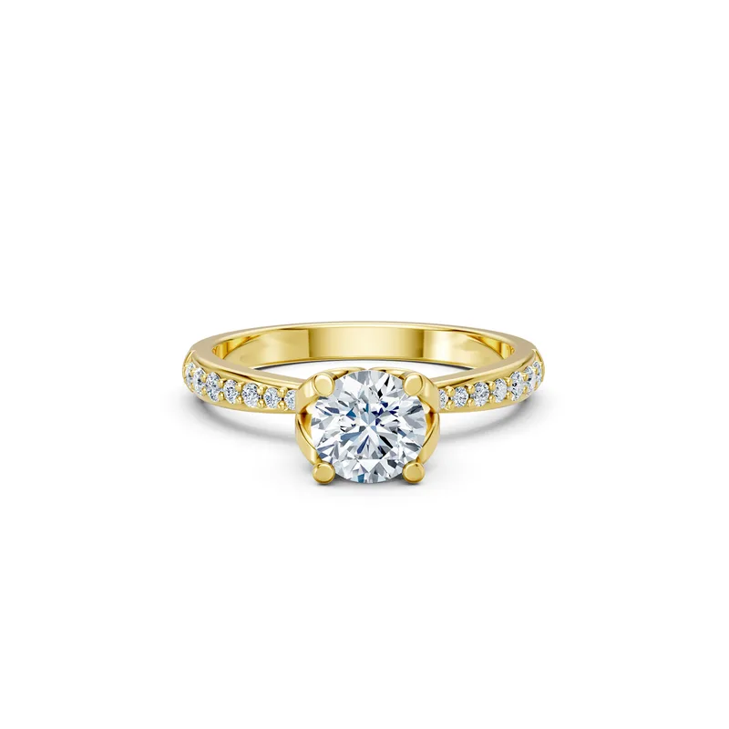 18K Gold Diamond Engagement Ring (R479) – Rings by Ivanka & Co