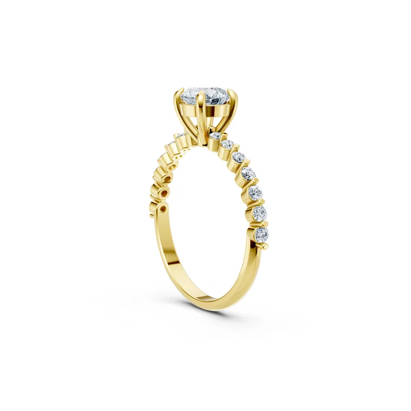 18K Gold Diamond Engagement Ring (R481) – Rings by Ivanka & Co