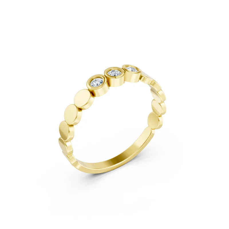 18K Gold Diamond Engagement Ring (RN103) – Rings by Ivanka & Co