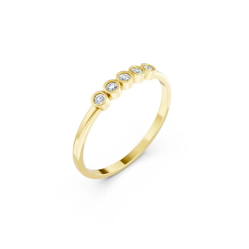 18K Gold Diamond Engagement Ring (RN104) – Rings by Ivanka & Co
