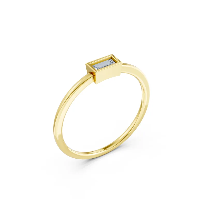 18K Gold Diamond Engagement Ring (RN112) – Rings by Ivanka & Co