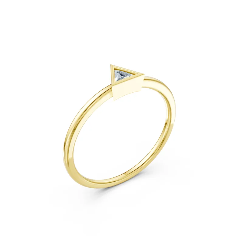 18K Gold Diamond Engagement Ring (RN114) – Rings by Ivanka & Co