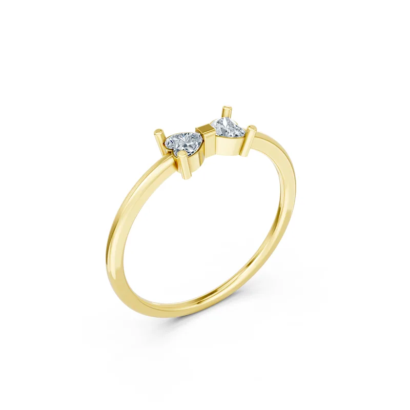 18K Gold Diamond Engagement Ring (RN115) – Rings by Ivanka & Co