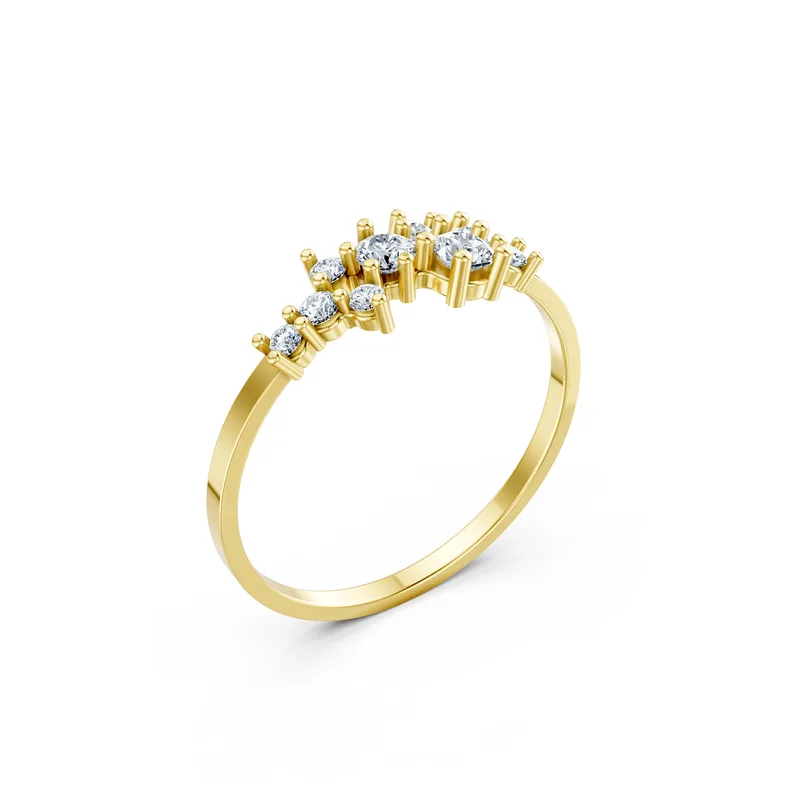 18K Gold Diamond Engagement Ring (RNN1) – Rings by Ivanka & Co