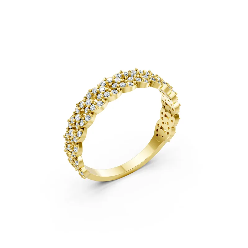 18K Gold Diamond Engagement Ring (RNN10) – Rings by Ivanka & Co