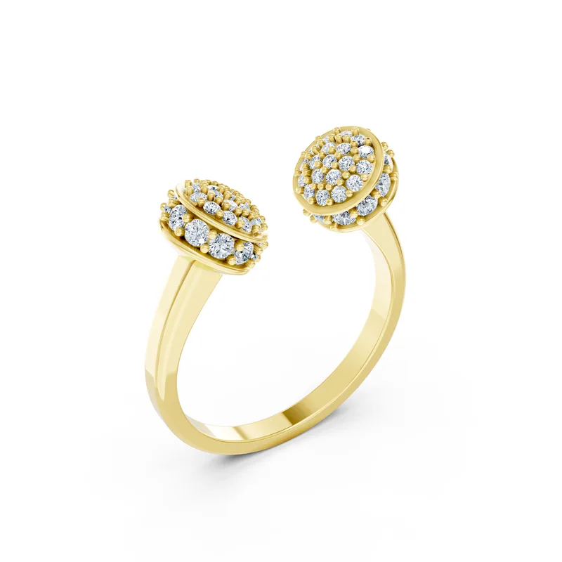 18K Gold Diamond Engagement Ring (RNN13) – Rings by Ivanka & Co
