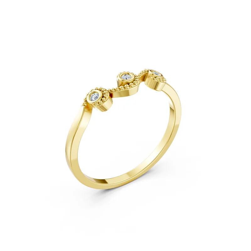 18K Gold Diamond Engagement Ring (RNN14) – Rings by Ivanka & Co