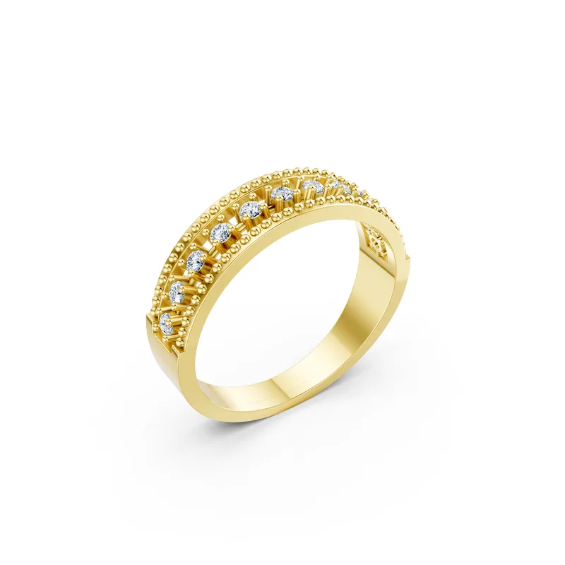 18K Gold Diamond Engagement Ring (RNN16) – Rings by Ivanka & Co