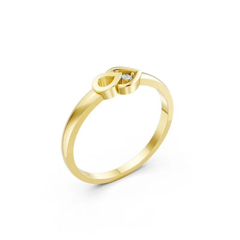 18K Gold Diamond Engagement Ring (RNN18) – Rings by Ivanka & Co