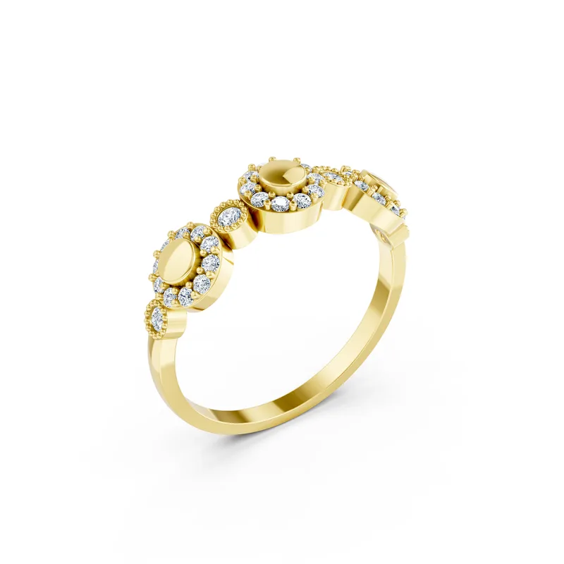 18K Gold Diamond Engagement Ring (RNN20) – Rings by Ivanka & Co