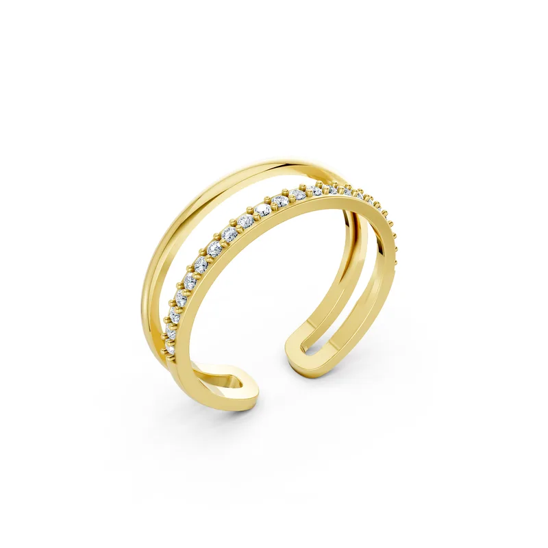 18K Gold Diamond Engagement Ring (RNN22) – Rings by Ivanka & Co