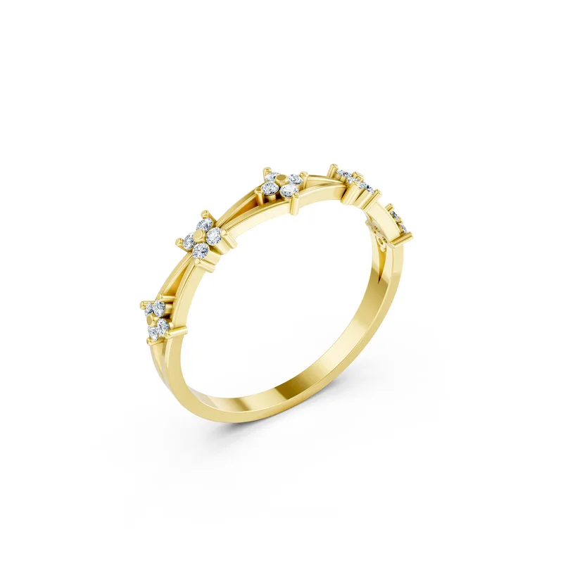 18K Gold Diamond Engagement Ring (RNN24) – Rings by Ivanka & Co
