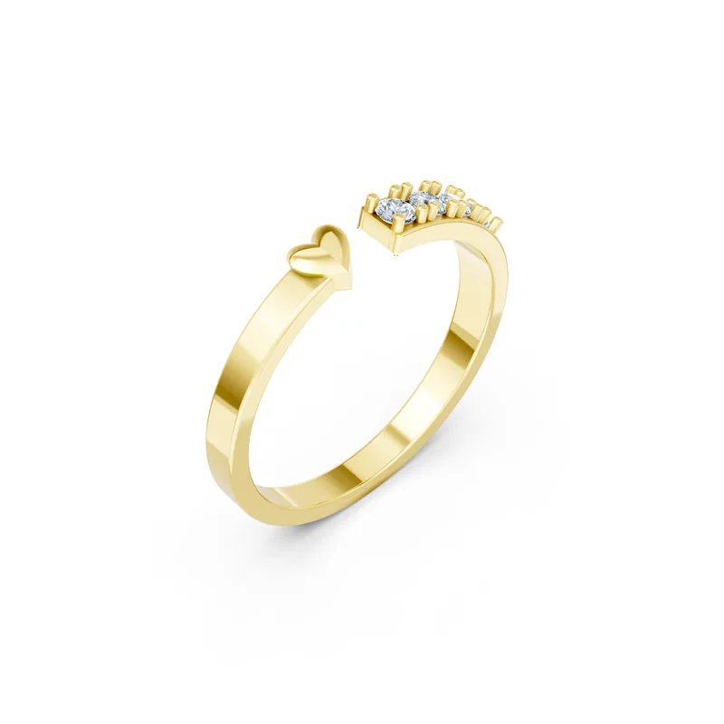 18K Gold Diamond Engagement Ring (RNN25) – Rings by Ivanka & Co