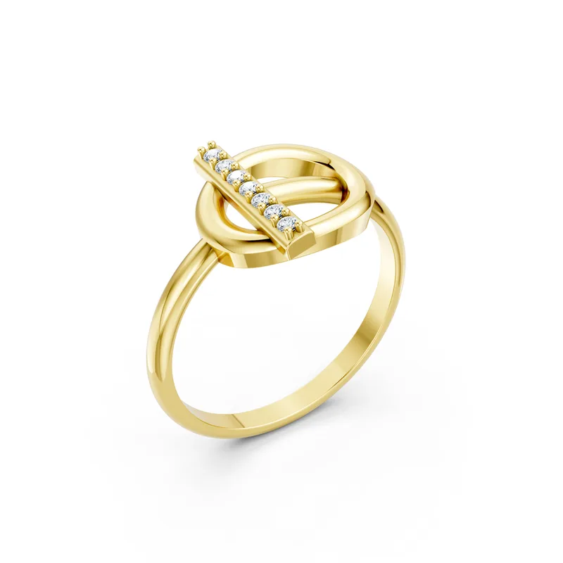 18K Gold Diamond Engagement Ring (RNN33) – Rings by Ivanka & Co