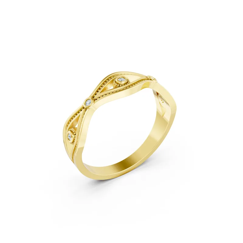 18K Gold Diamond Engagement Ring (RNN36) – Rings by Ivanka & Co