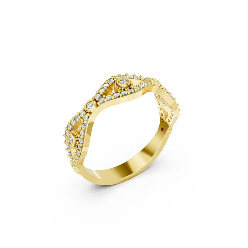 18K Gold Diamond Engagement Ring (RNN37) – Rings by Ivanka & Co