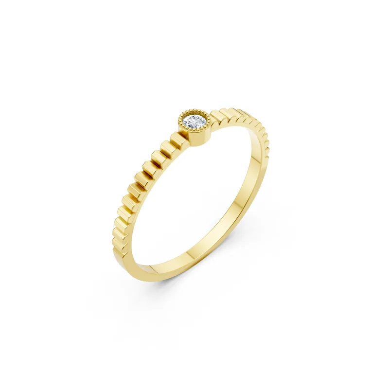 18K Gold Diamond Engagement Ring (RNN38) – Rings by Ivanka & Co