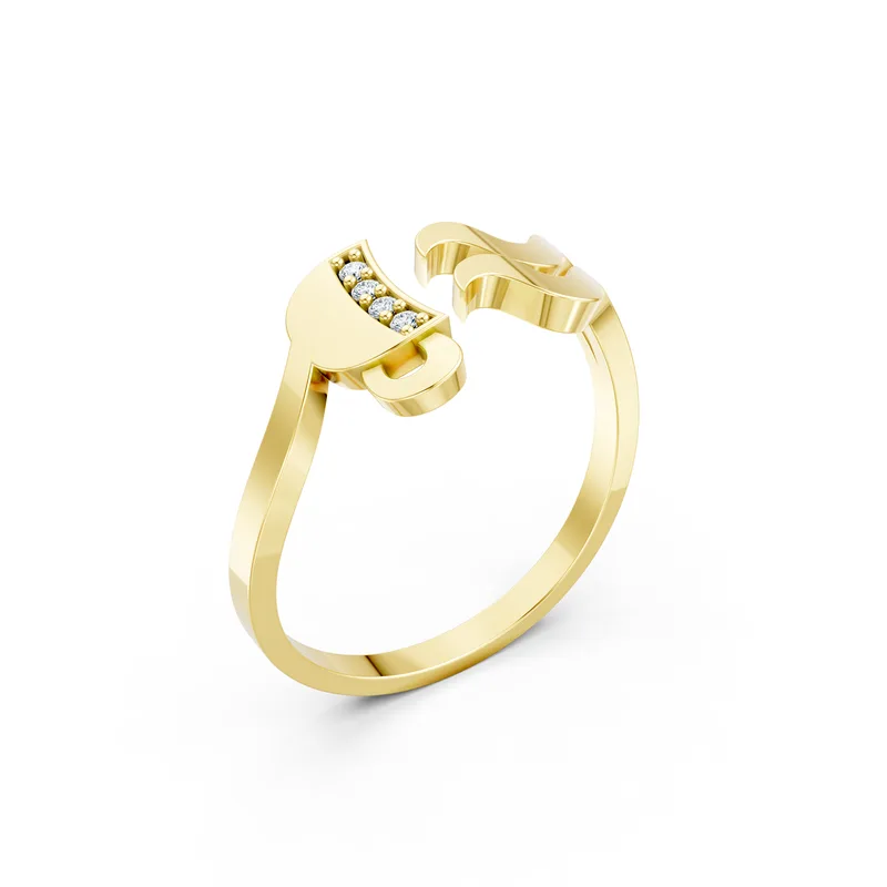 18K Gold Diamond Engagement Ring (RNN40) – Rings by Ivanka & Co