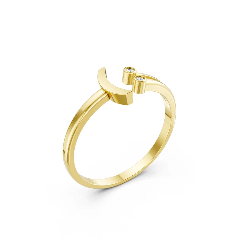 18K Gold Diamond Engagement Ring (RNN41) – Rings by Ivanka & Co