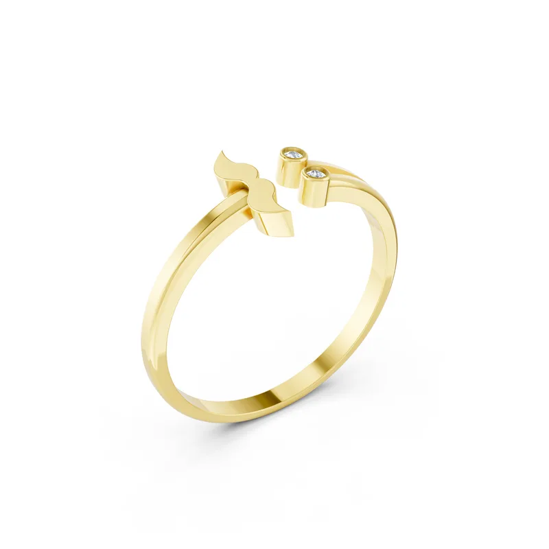 18K Gold Diamond Engagement Ring (RNN42) – Rings by Ivanka & Co