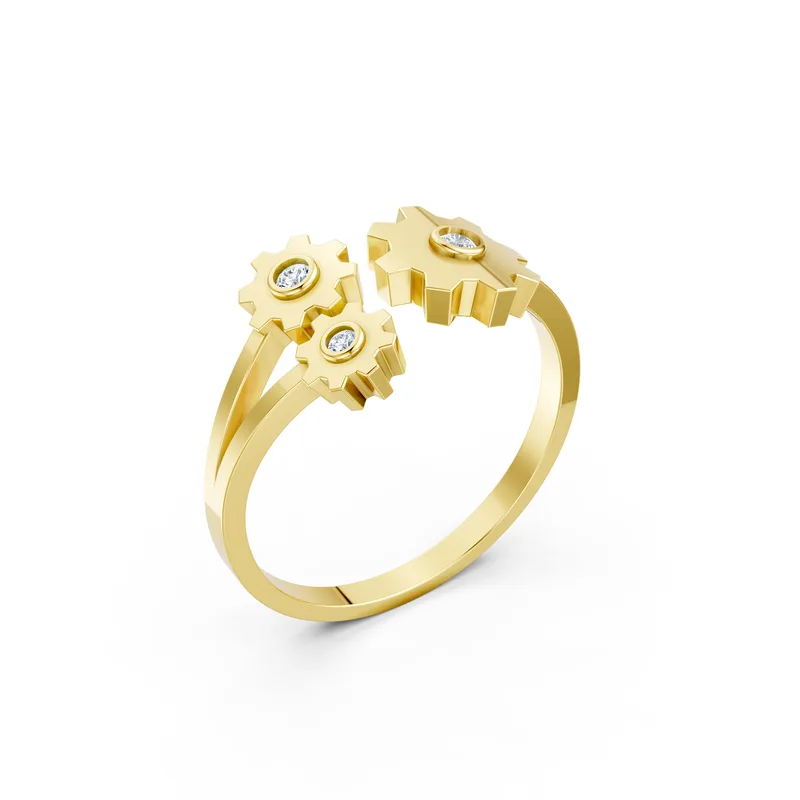 18K Gold Diamond Engagement Ring (RNN43) – Rings by Ivanka & Co