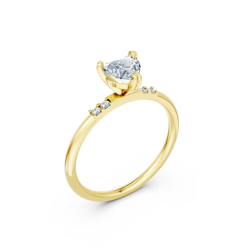 18K Gold Diamond Engagement Ring (RNN49) – Rings by Ivanka & Co