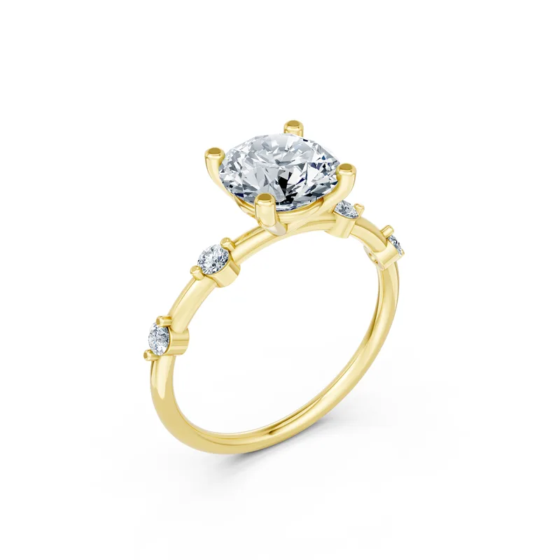 18K Gold Diamond Engagement Ring (RNN51) – Rings by Ivanka & Co