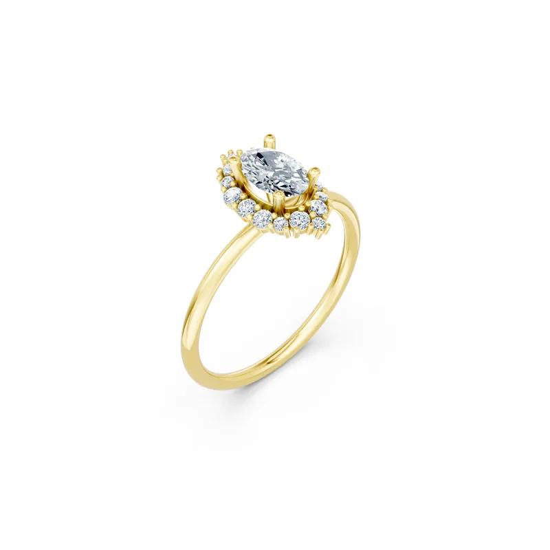 18K Gold Diamond Engagement Ring (RNN52) – Rings by Ivanka & Co