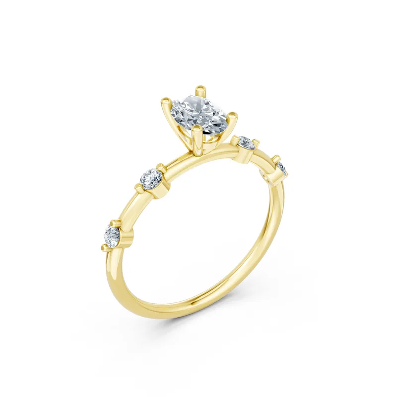 18K Gold Diamond Engagement Ring (RNN53) – Rings by Ivanka & Co