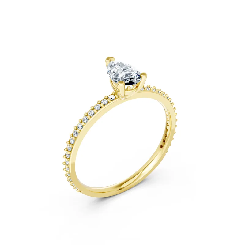 18K Gold Diamond Engagement Ring (RNN57) – Rings by Ivanka & Co