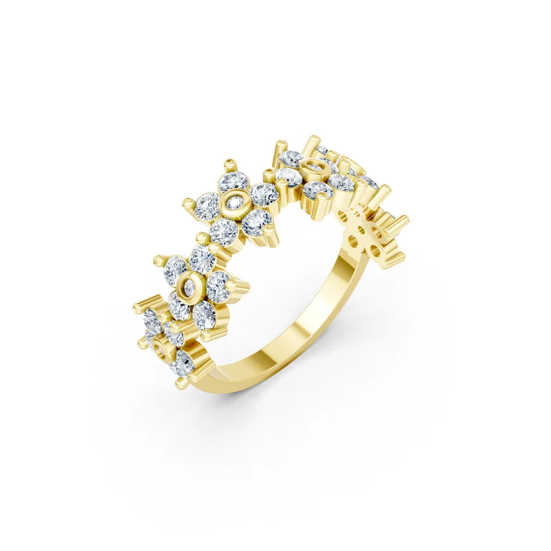 18K Gold Diamond Engagement Ring (RNN6) – Rings by Ivanka & Co